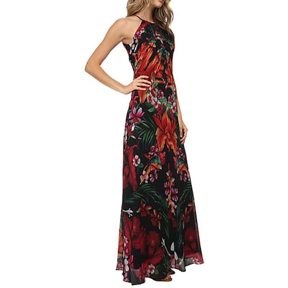 ❌SOLD❌ Size 0 Ted Baker Floral Halter Dress